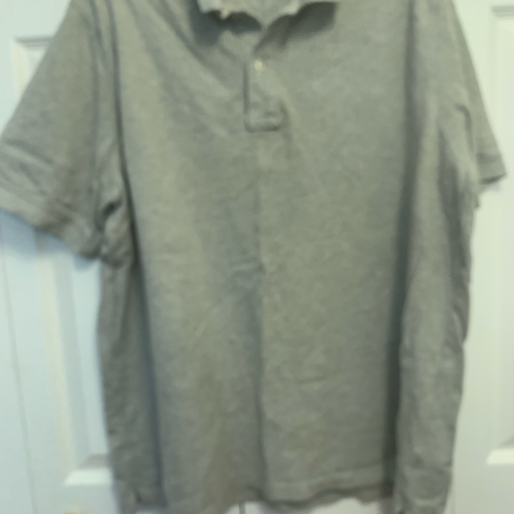 Lands End gray polo shirt..XL